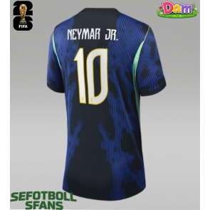 Brasilien Neymar Jr #10 Bortatröja Kvinnor VM 2026 Kortärmad